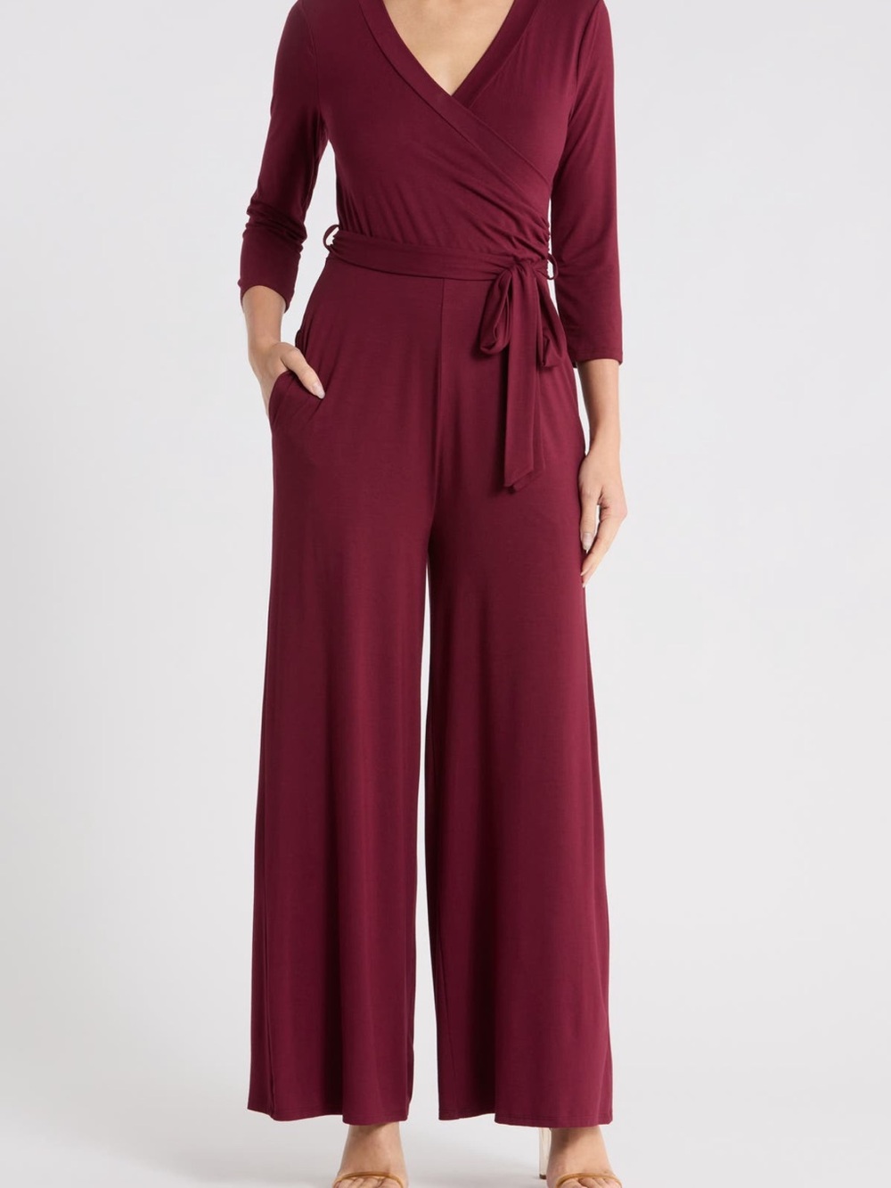 Express Burgundy Jumpsuit